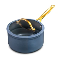 Batterie de cuisine 12 pièces antiadhésive Signature Thyme & Table - Bleu