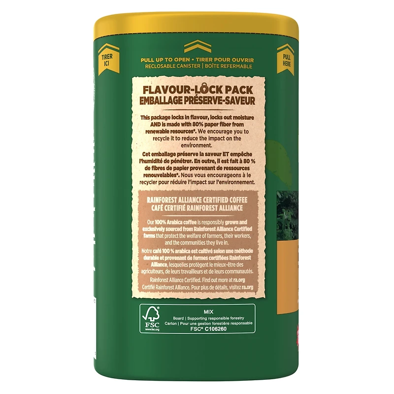 Café moulu à torréfaction moyenne Nabob 1896 Tradition, boîte de 340 g 340 g