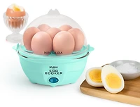 Retro Premium 7-Egg Capacity Electric Egg Cooker, Aqua