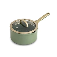 Batterie de cuisine antiadhésive 12 pièces Thyme & Table Suprême - Olive