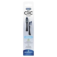 Brossettes de rechange pour brosse à dents Oral-B Clic, Nettoyage optimal, noir