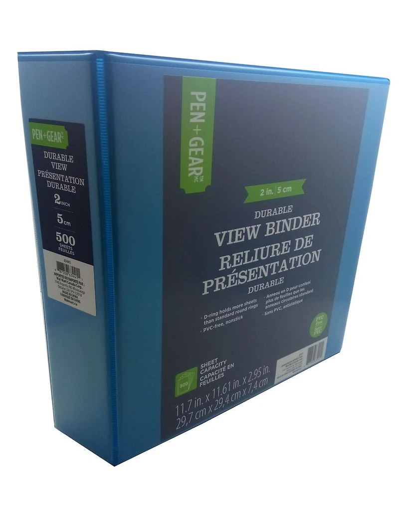 PEN+GEAR 2" Durable View Binder, Nonstick binder