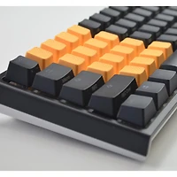 Ensemble de 18 touches en caoutchouc Tai-Hao Texture Diamant Compatible avec Cherry MX et Claviers Mécaniques Comprend Outil d’Extraction, Orange Neon
