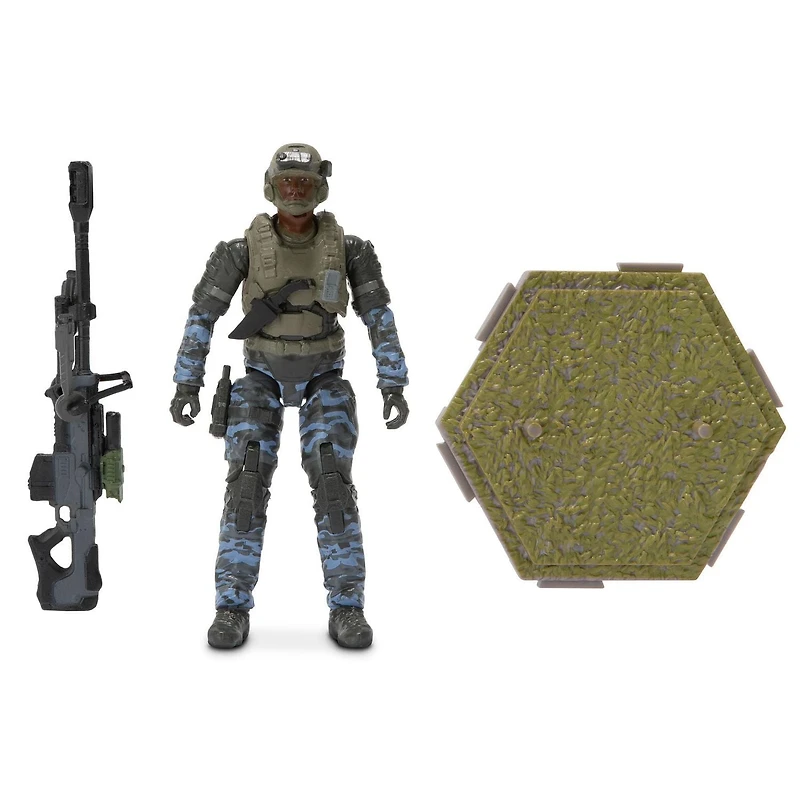 Halo Infinite World of Halo UNSC Marine Figurine d'action à l'échelle 3,75" avec code DLC