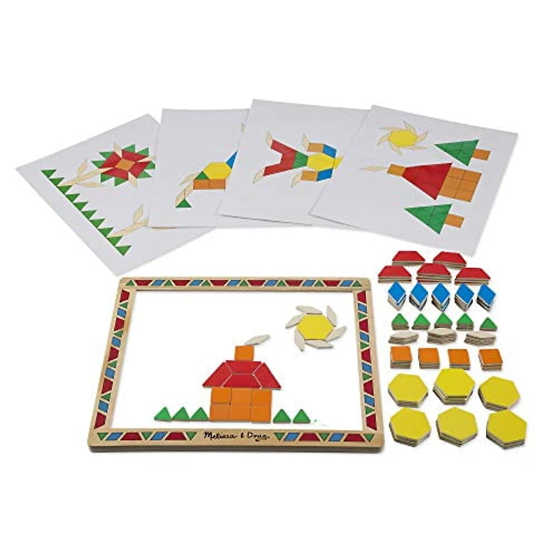 Melissa & Doug Ensemble de blocs de motifs magnétiques
