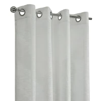 Loft Living Banan Sheer Grommet Single Curtain Panel 52 x 84 in White