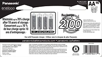 Panasonic Eneloop Piles rechargeables pré-chargées AA 2100 cycles Ni-MH, (Paquet de de 16)