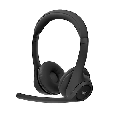 Logitech Zone 300 Wireless Bluetooth Headset With Noise-Canceling Microphone, Compatible with Windows, Mac - Midnight Black