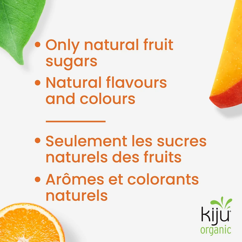 Mélange de jus de fruits mangue et orange biologique Kiju 1 litre