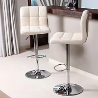 Heavenly Collection Leather Adjustable Stool