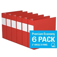Davis Group, Premium Economy, D Ring, Binder, 6 Pack