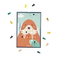 Janod - Mosaïques en bois - Puzzle - Jeu de compétences d'apprentissage précoce - Motricité fine - Pour les tout-petits - À partir de 18 mois