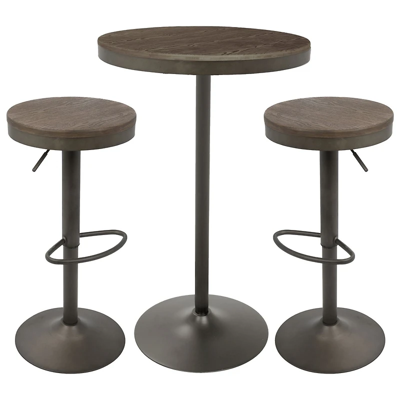 Dakota Industrial  Bar Set by LumiSource