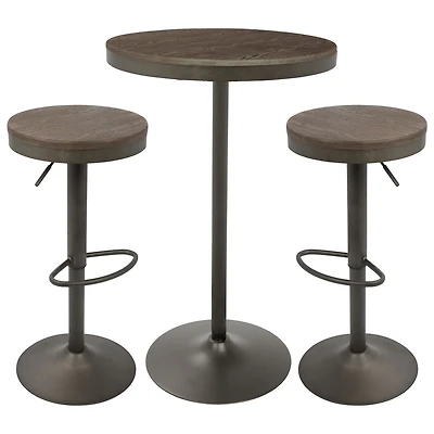 Dakota Industrial  Bar Set by LumiSource