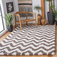 Safavieh Barcelona Carmella Zigzag Stripes Shag Area Rug