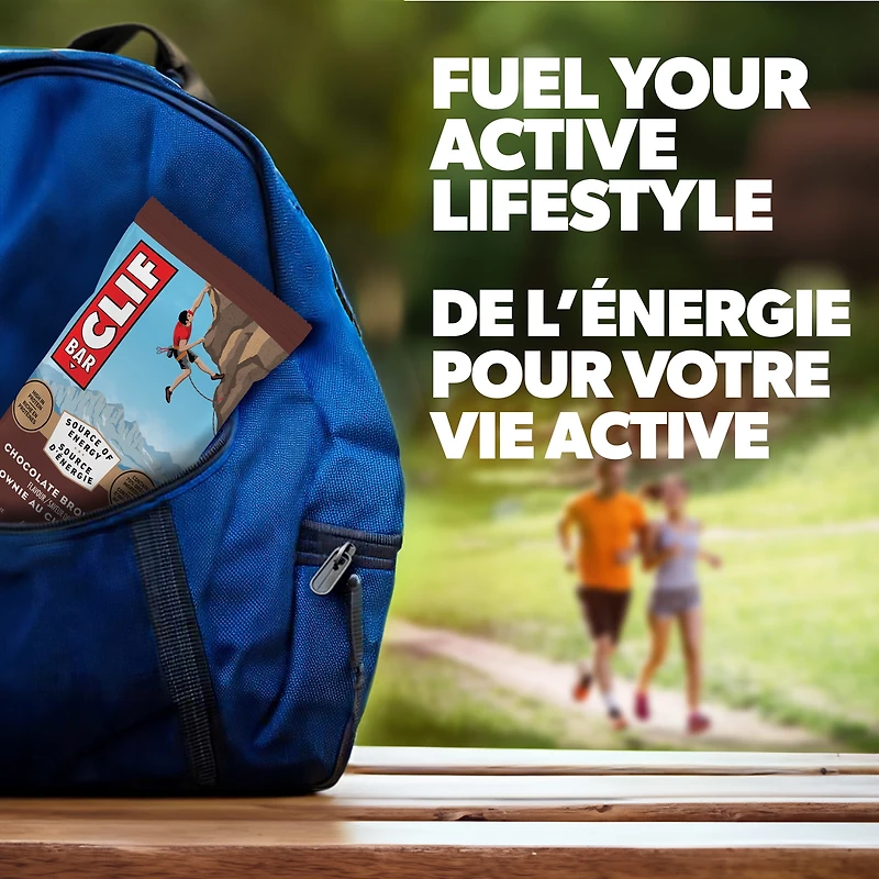 CLIF BAR Energy Bars, Chocolate Brownie, Granola Bar, High in Protein, Contains 70% Organic Ingredients, (Pack of 5), 340 g