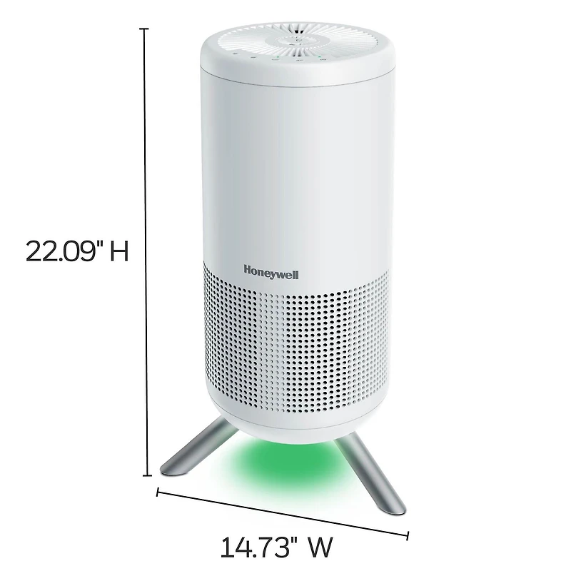 Purificateur d’air HEPA véritable série Designer HPA830WC Honeywell avec la technologie UltraQuiet et godet pour aromathérapie apaisante