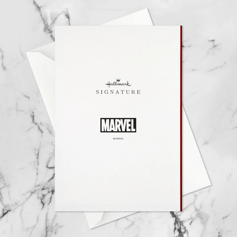 Carte de fête en relief, Signature – Paper Wonder de Hallmark (Spider-Man)