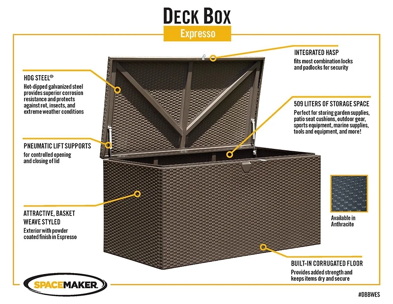 Deck Box Espresso