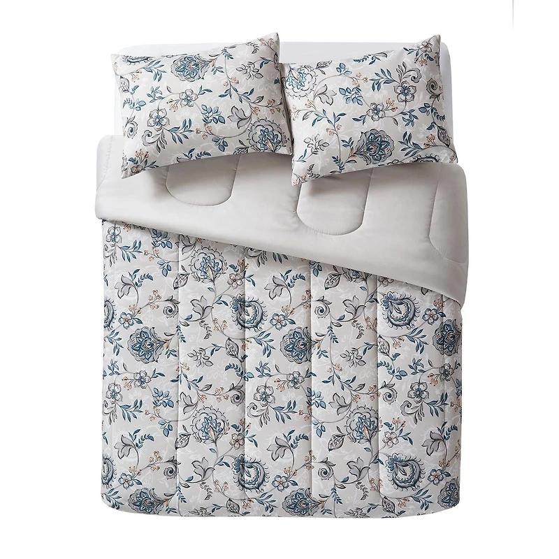 Mainstays Floral Comforter Set, Comforter and Shams