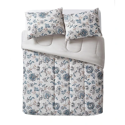Ens d'édredon fleuri Mainstays Couette et Shams