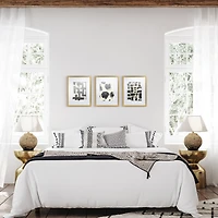 Gallery Linear Perfection 3 Piece Photo Frame Set; (3)-11x14in, Gold Finish, GALLERYLINEAR3PCSET