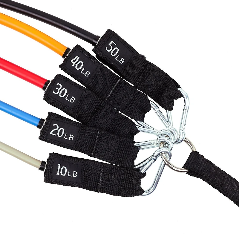 Jeu de tubes élastiques tout-en-un GoZone – Multicolore Bandes pour chevilles incluses