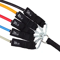 Jeu de tubes élastiques tout-en-un GoZone – Multicolore Bandes pour chevilles incluses