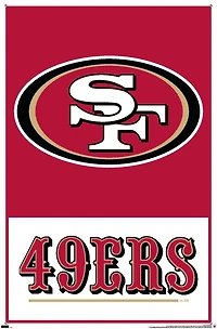 NFL San Francisco 49ers - Logo 21 Wall Poster, 22.375" x 34" Framed