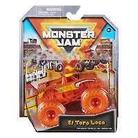 Monster Jam, Monster truck El Toro Loco officiel, véhicule en métal moulé, échelle 1:64, jouets pour garçons à partir de 3 ans