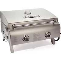 Gril à gaz de table à 2 brûleurs Cuisinart Chef's Style