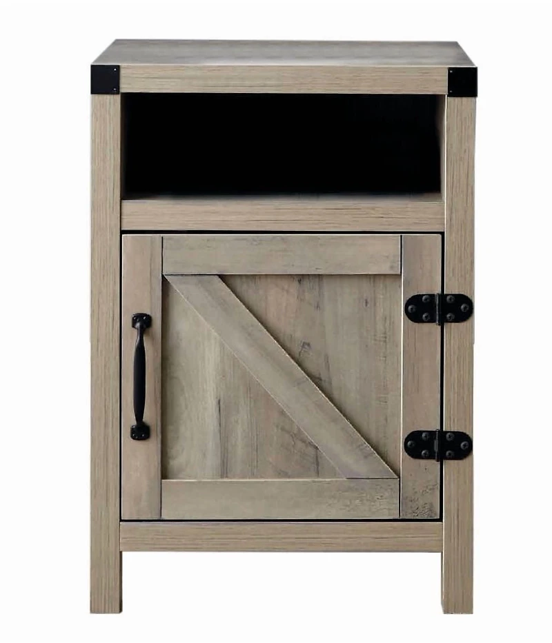 END TABLE-RUSTIC OAK, END TABLE
