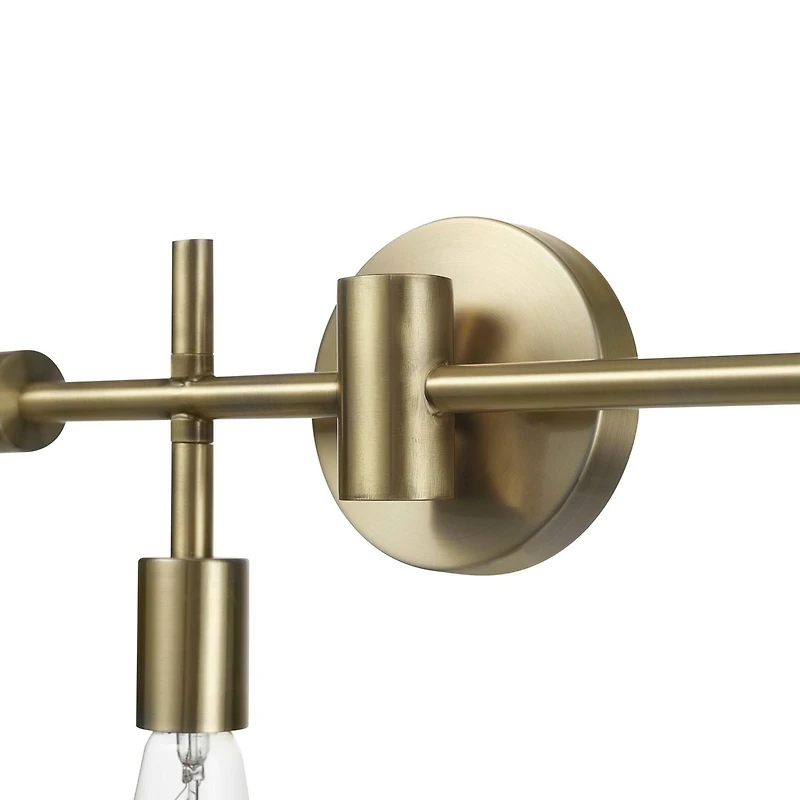 Hollins 18" 3-Light Vanity Light, Matte Brass