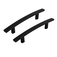 Era Arched Pull 2-Pack Black, 5.90 x 0.41 x 1.29 in