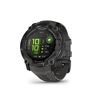 Montre intelligente GPS Garmin Instinct® 3 AMOLED - 50 mm - Noir anthracite avec bracelet noir