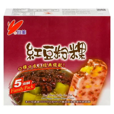 Shao Mei Barre Glacée - Haricot Rouge Et De Tapioca 5 x 80 g, 400 g