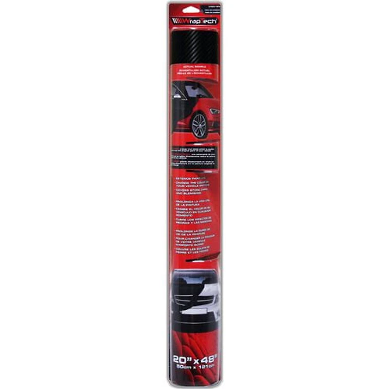 Enrobage en vinyle 20po x 48po noir de carbone d'enveloppe de vinyle 20