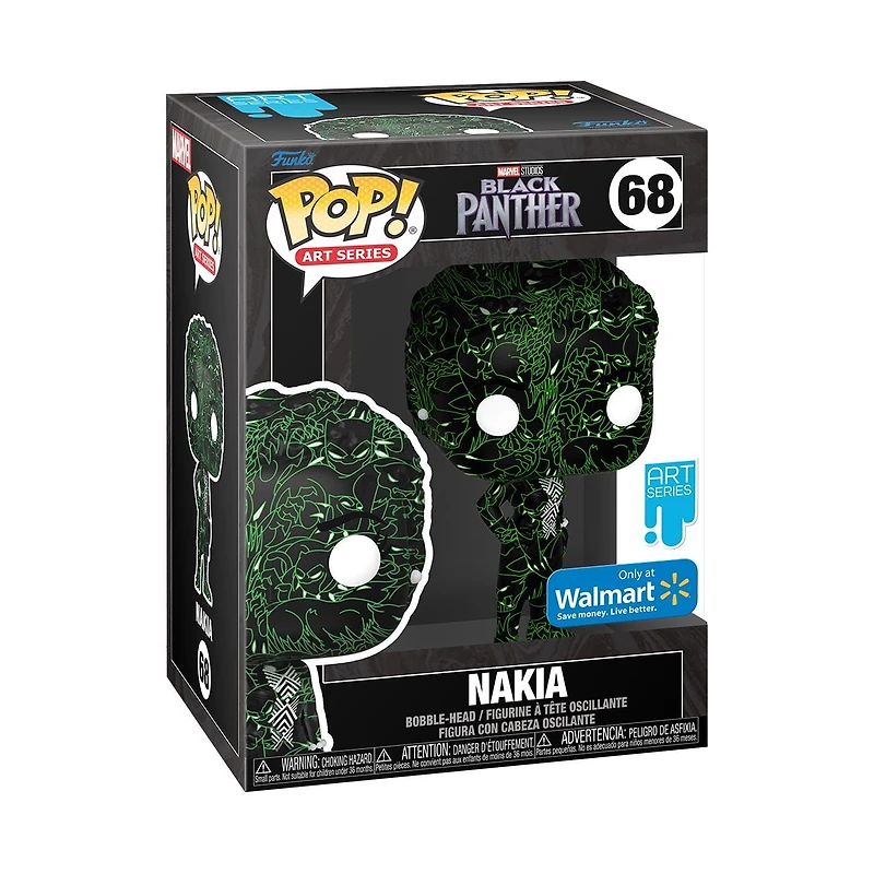 Funko Pop! Artist Series: Marvel Studios’ Black Panther Legacy - Nakia Vinyl Bobblehead (Walmart Exclusive)