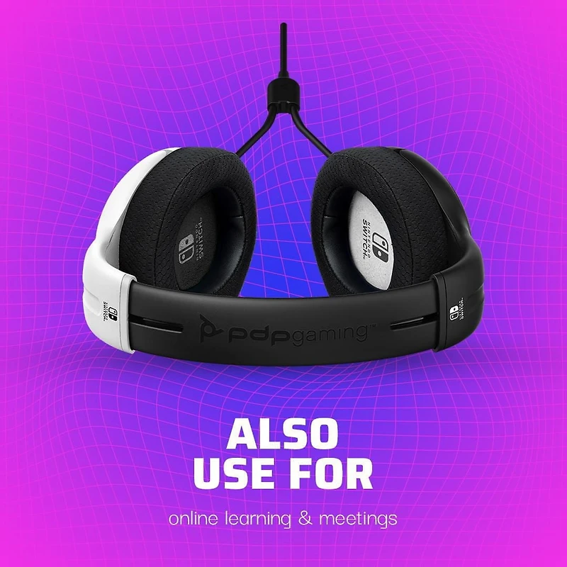 PDP Gaming LVL40 Wired Stereo Gaming Headset: Noir Nintendo Switch, Nintendo Switch (OLED Model) PDP Switch Headset Noir