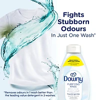 Downy Rinse & Refresh Free & Gentle Laundry Odour Remover and Fabric Softener, Fragrance Free, No Dyes or Heavy Perfumes, 1.43 L