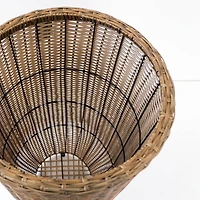 Rolland XL Pot de fleurs en rotin Marron clair, 35.4"