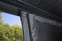 Sojag, rideaux gris pour abri soleil Monaco/Messina, 12 pi x 20 pi, rideaux d'extérieur