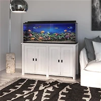 Flipper by Ollie & Hutch Farmington 55 Gallon Aquarium or Terrarium Tank Stand, Rustic