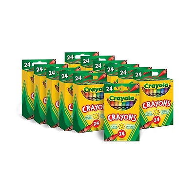 PAQUET DE 12 DE 24 CRAYONS DE CIRE