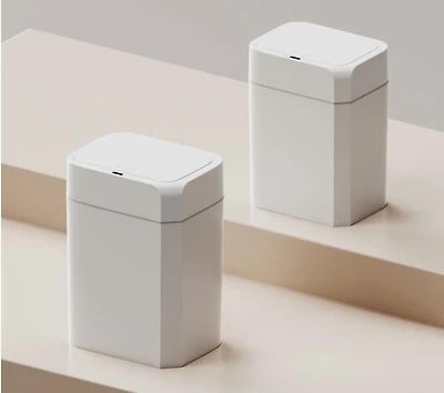 2 Pack, Step N' Sort Motion Sensor Touchless Trash Can, 16L and 11L