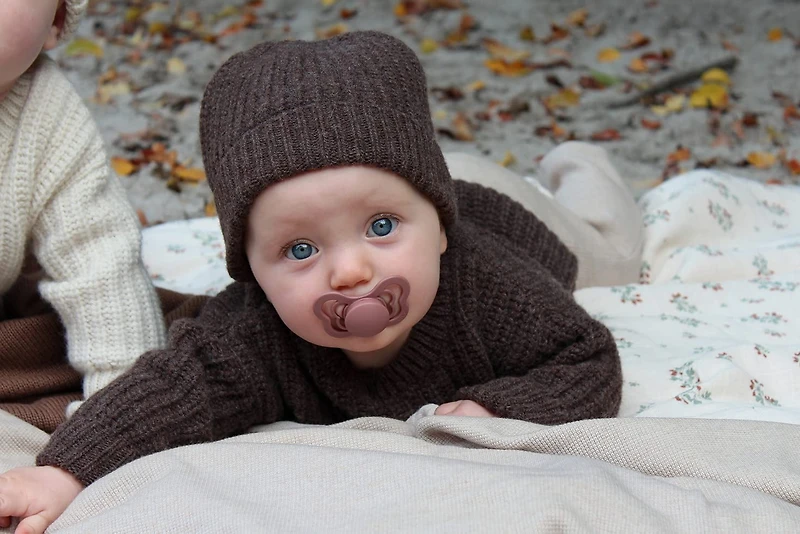 BIBS Pacifiers – Couture | Orthodontic Nipple Pacifier | BPA-Free Natural Rubber | Made in Denmark | Set of 2 Soothers (0-6 Months)