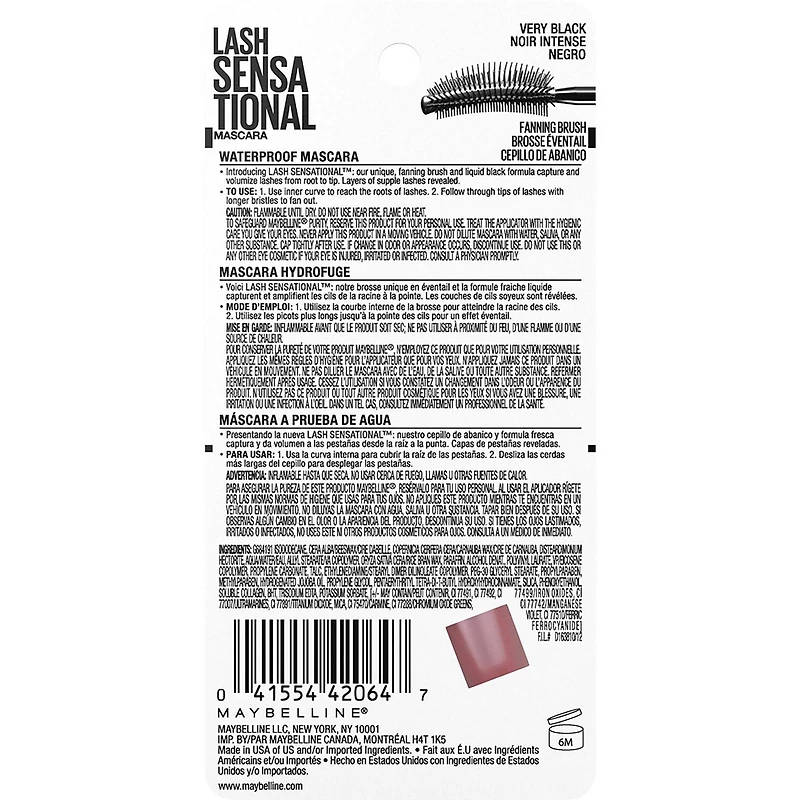 Maybelline New York Lash Sensational Waterproof Mascara