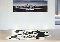 H-Luxe Faux Fur Cowhide Rug