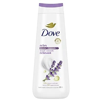 Dove Body Wash Relax Lavender Oil & Chamomile 24hr Moisturizing Skin Cleanser for Lotion-Soft Skin