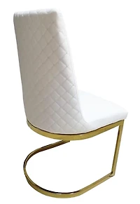 Chaise de salle à manger canadienne Ohio blanche (Ensemble de 2)